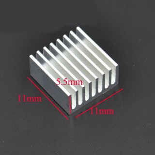 ภาพขนาดย่อของภาพหน้าปกสินค้าHeat Sink ฮีทซิงค์ อะลูมิเนียม 11MM,14MM,22MM พร้อมกาวยึด ชิพ IC ระบายความร้อน จากร้าน intech88 บน Shopee ภาพที่ 1