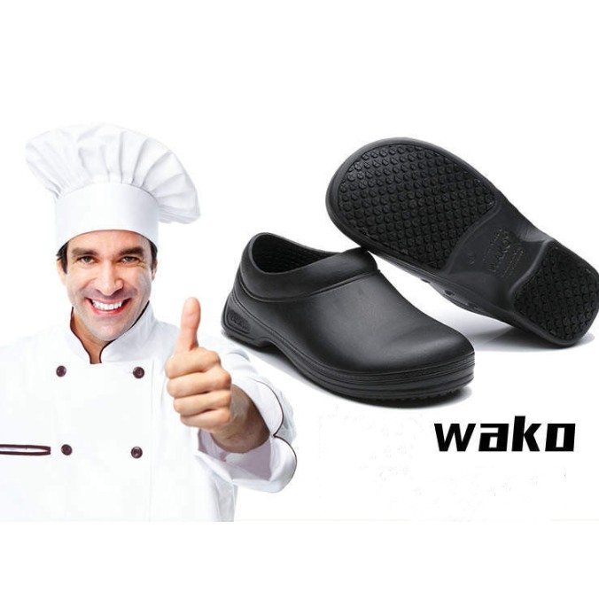ภาพหน้าปกสินค้ารองเท้าเชฟ รองเท้ากันลื่น รองเท้าใส่ทำงานในครัว Wako รุ่น 36-45ขนาด