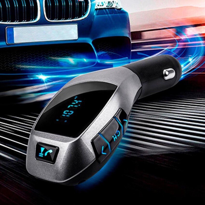 ส่วนลด-x5-wireless-bluetooth-car-kit-เครื่องเล่นเพลงบลูทูธรถยนต์-แท้100