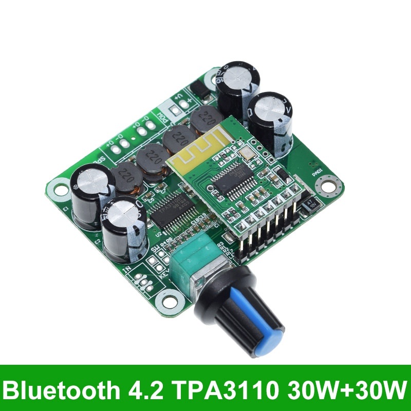 เครื่องขยายเสียงดิจิทัลบลูทูธ 4.2 Tpa3110 15w 30w X 2 สําหรับรถยนต์ ...