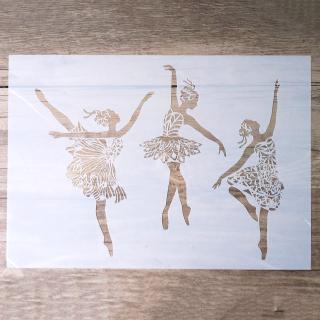 ลายฉลุรูปทรง ballerina diy อุปกรณ์สําหรับงานหัตถกรรม a 4