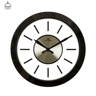 DOGENI นาฬิกาแขวน รุ่น WNP010BL นาฬิกาแขวนผนัง นาฬิกาติดผนัง นาฬิกาจัมโบ้ ตัวเลขนูน 3 มิติ ดีไซน์เรียบหรู Dekojoy