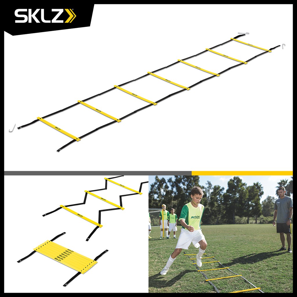 sklz-quick-ladder-pro-บันไดลิง-อุปกรณ์ฝึกความคล่องตัว-อุปกรณ์ฝึกความเร็ว-ปรับความกว้างได้-พับเก็บง่าย