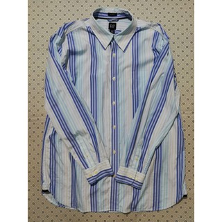 GAP (classic) Brand_2nd hand (BKK) เสื้อเชิ้ตแขนยาวผ้าฝ้าย 100% size XL แท้มือสองกระสอบนำเข้า​ ​Made in Srilanka