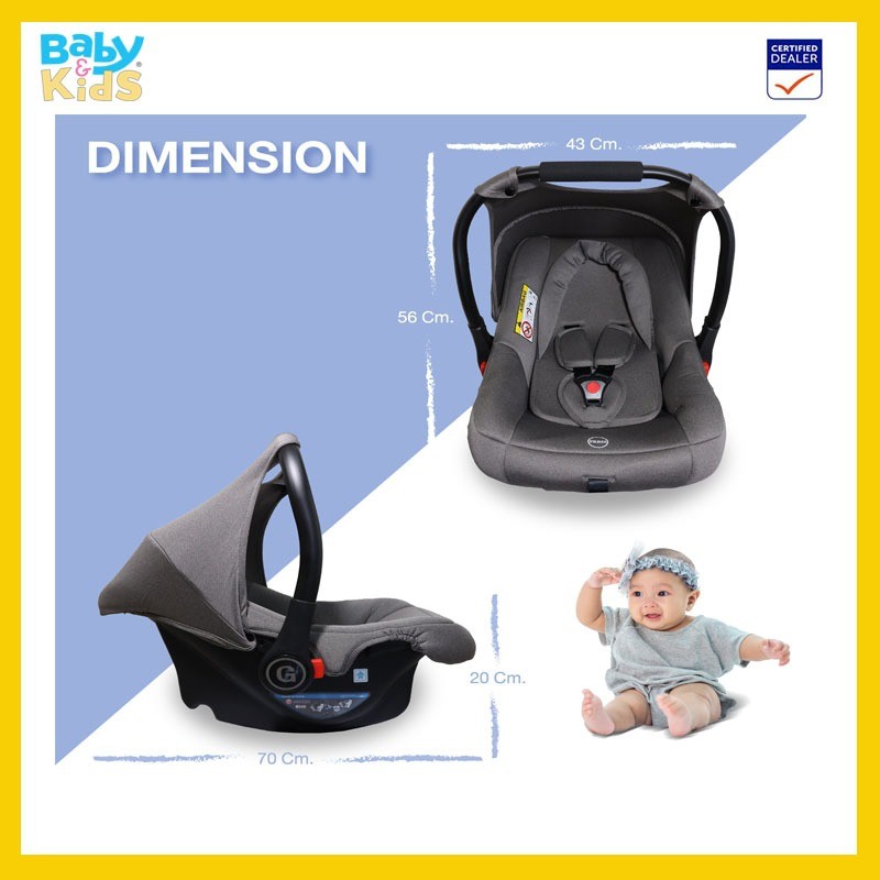 glowy-star-phoenix-ตะกร้าคาร์ซีท-baby-basket-สำหรับ-group-0-weight-0-13-kg-ติดตั้งเป็นคาร์ซีทโดยใชัระบบเข็มขัดนิรภัย