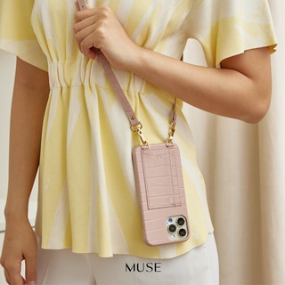 ภาพขนาดย่อของภาพหน้าปกสินค้า( ลดเพิ่ม 65.-) MUSE Strap Card Holder Phone Case WARM Tone (12/12Pro /12Pro Max) จากร้าน muse.onthemove บน Shopee ภาพที่ 5