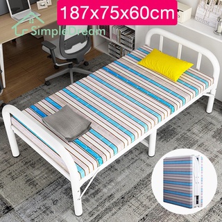 ภาพขนาดย่อของสินค้าเตียงพับได้ 75cm เตียงพับ ไม่ต้องประกอบ เตียงนอนพับได้เตียงพับอเนกประสงค์ เตียงนอน foldable bed sim6