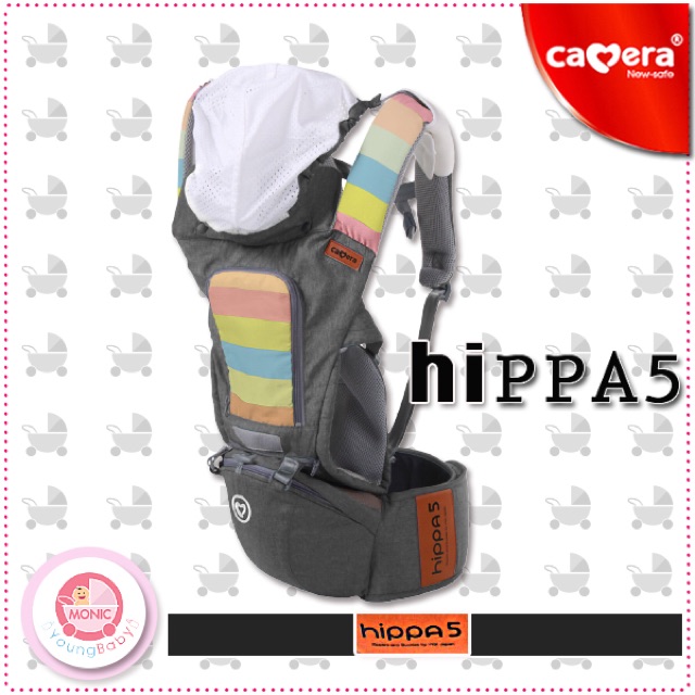 ภาพสินค้าCAMERA เป้อุ้มเด็กคาดเอว 2065 HIPSEAT เป้นั่ง ฐานกว้าง รับน้ำหนักได้เยอะ ซิปYKK จากร้าน monicyoungbaby บน Shopee ภาพที่ 3