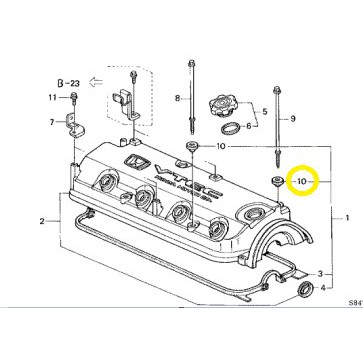 แท้ศูนย์-ยางรองสกรูฝาวาล์ว-accord-1994-2001-f23a-รหัส-90442-rea-z00