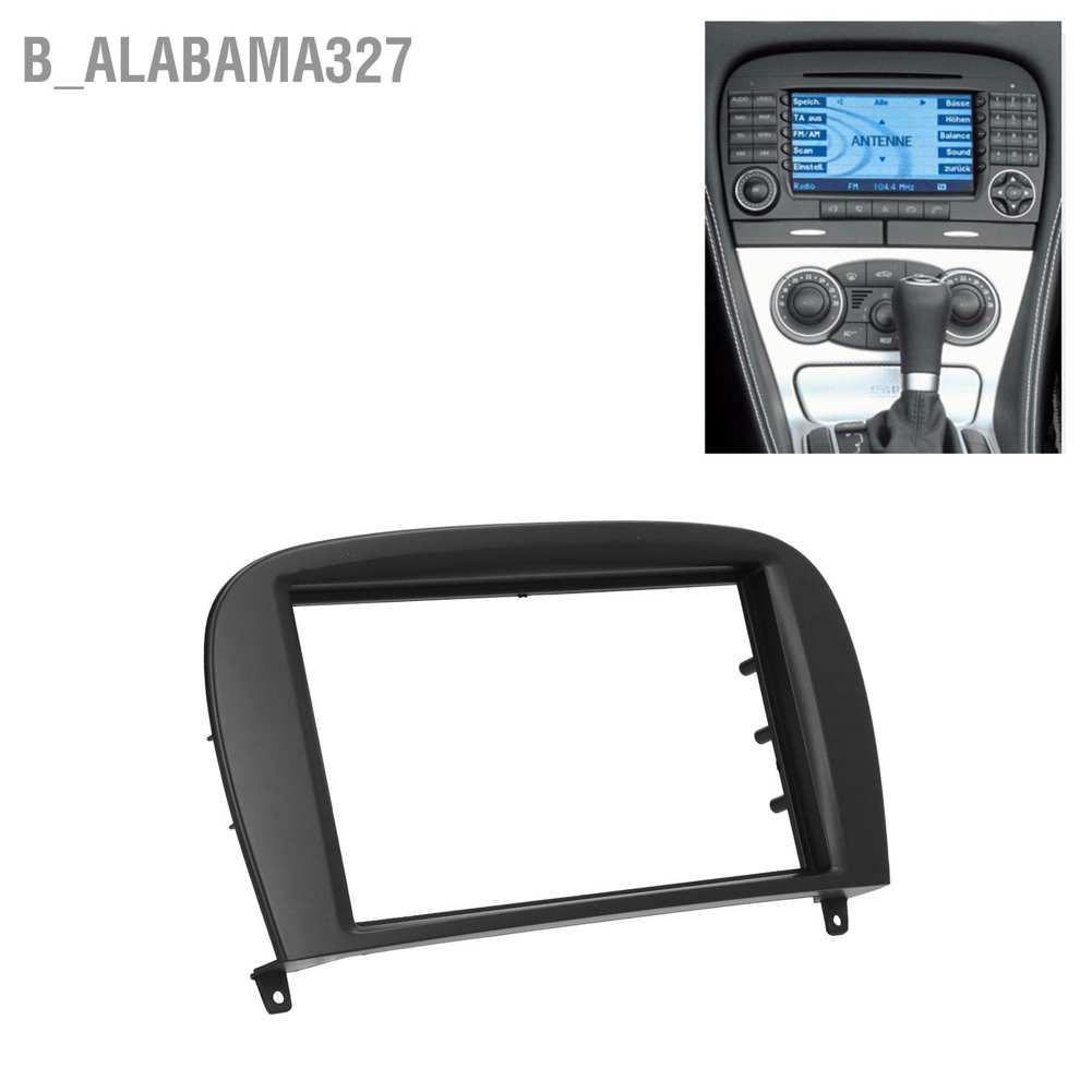 b-alabama327-กรอบแผงนําทางวิทยุ-dvd-สเตอริโอ-2din-สําหรับ-mercedes-benz-sl-class-r230-g-wagon-g500-g55