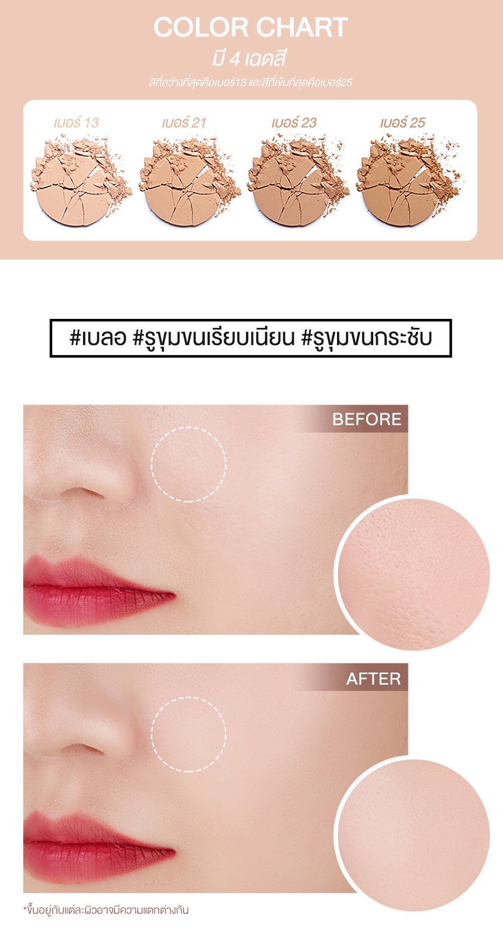 เกี่ยวกับ Eglips Blur Powder Pact อีกลิปส์ (แป้งเบลอรูขุมขน, แป้งไม่ผสมรองพื้น,แป้งพัฟ)