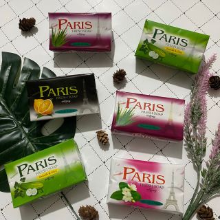 (แพ็ค 6 ก้อนใหญ่) สบู่ สบู่อาบน้ำ สบู่ก้อน Paris fresh soap
