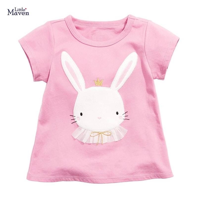 t161-เสื้อยืดกระต่ายชมพู-little-maven