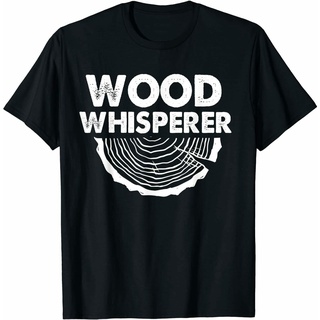 เสื้อยืดโอเวอร์ไซส์เสื้อยืด ลายไม้ Whisperer สําหรับช่างไม้S-4XL