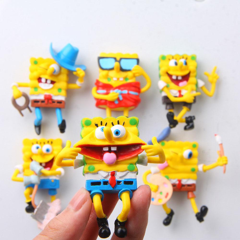 bluevelvet-ตุ๊กตาฟิกเกอร์-spongebob-6-ชิ้น-ต่อชุด