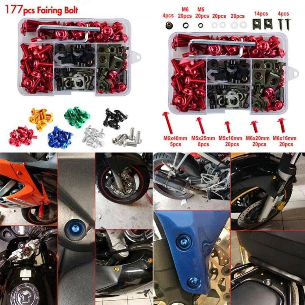 Motorcycle Screws Set Fairing Bolt Nuts Body For Honda Vfr 800 Xr250 ...