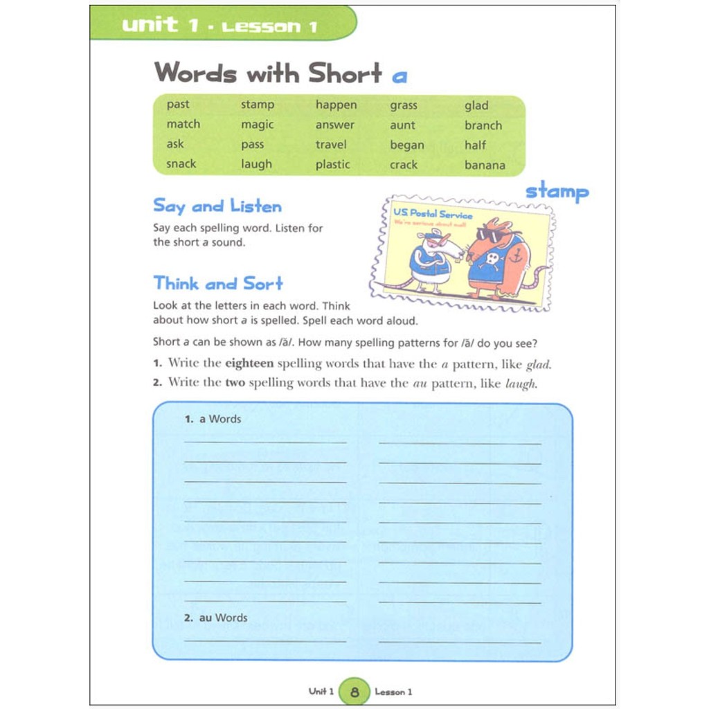 หนังสือแบบฝึกหัด-เด็ก-ป-4-year-5-grade-4-spelling-skills-grade-4-flash-kids-harcourt-family-learning-usa