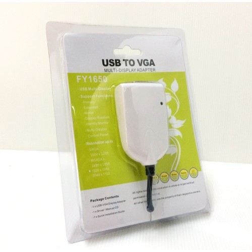 Converter USB To VGA Adapter FY1650 Shopee Thailand