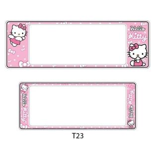 ภาพขนาดย่อของสินค้าHello Kitty กรอบป้ายทะเบียนรถยนต์กันน้ำ ลาย Kitty​23