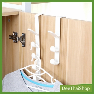 DeeThai ที่แขวนประตู ตะขอแขวนประตู 5 ขอ ที่แขวนของเกี่ยวประตู Back Door Multipurpose Hanger