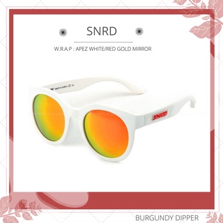 แว่นกันแดด SNRD W.R.A.P AP-3 : APEX WHITE/RED GOLD MIRROR SIZE 51 MM.