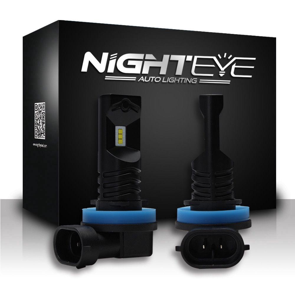 Nighteye หลอดไฟLEDตัดหมอก H 11 H 8 160 W LED DRL 6500 K สำหรับรถยนต์