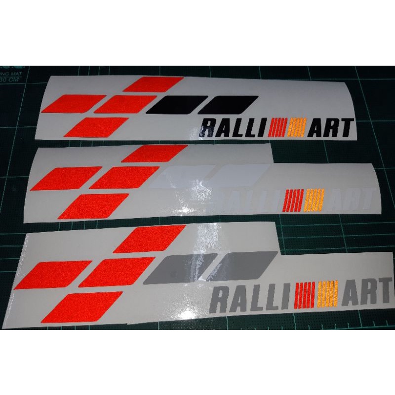 สติ๊กเกอร์-ralli-art-ติดข้าง-งานตัด-พร้อมส่งจร้า