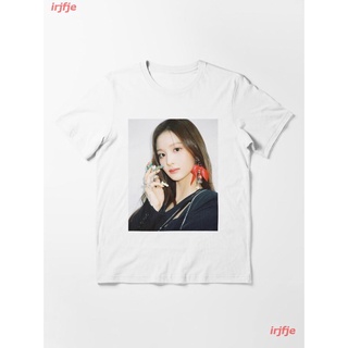 New Nmixx Sullyoon Essential T-Shirt ผู้หญิง ดพิมพ์ลาย ดผ้าเด้ง คอกลม cotton ความนิยม discount Unisex