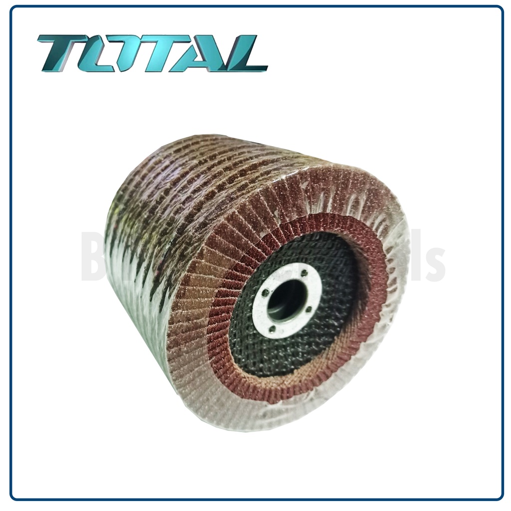 total-ผ้าทรายเรียงซ้อน-1-ใบ-หลังแข็ง-4-นิ้ว-เบอร์-80-รุ่น-tac6310033-flap-disc-กระดาษทรายเรียงซ้อน-ดีเยี่ยม