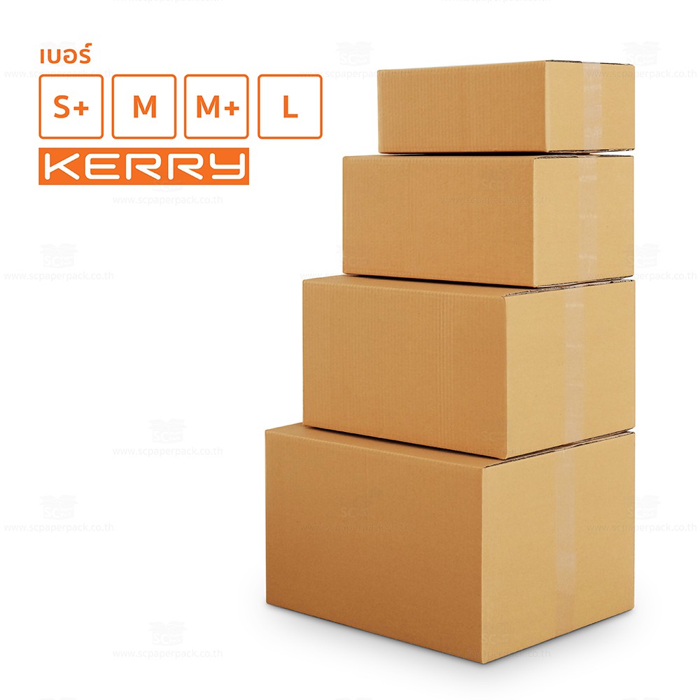 ภาพหน้าปกสินค้าSC Paper-Pack กล่องลูกฟูก 5 ชั้น 35X45X25CM (M+) (KERRY) (เเพ็ค 10 ใบ) จากร้าน sc.paper_officialshop บน Shopee