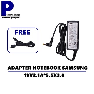 สินค้า ADAPTER NOTEBOOK SAMSUNG 19V2.1A*5.5X3.0  / สายชาร์จโน๊ตบุ๊คซัมซุง + แถมสายไฟ
