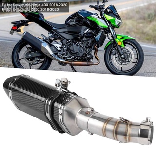 Aries306 ท่อไอเสีย และท่อไอเสียคาร์บอนไฟเบอร์ สําหรับ Kawasaki Ninja 400 Z400 2018‐2020