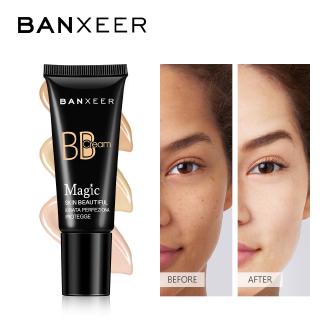 BANXEER น้ำหนักเบา BB Cream 3 สีติดทนนานให้ความชุ่มชื้นคอนซีลเลอร์เปลือยผลจากฐานแต่งหน้าครอบคลุมดูดซับน้ำมันทันที 20ML