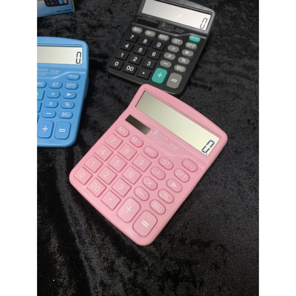 ภาพหน้าปกสินค้าเครื่องคิดเลข 12 หลัก สีดำ 12 Digits Electronic Calculator DP