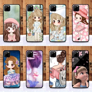 เคส Realme C11 (2020) ลายการ์ตูนผู้หญิง ขอบนิ่มหลังแข็ง เคสมือถือ เคสโทรศัพท์ Case เคส TPU ขอบนิ่มหลังแข็ง