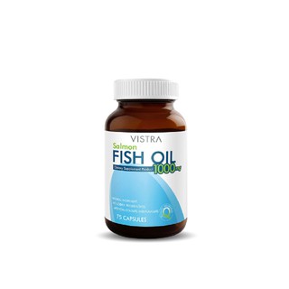 ภาพขนาดย่อของภาพหน้าปกสินค้าVistra Fish Oil วิสทร้า น้ำมันปลาแซลมอน Salmon Fishoil ส่งเสริมความจำ บำรุงสมอง เพิ่มไขมันดี บรรเทาอาการข้ออักเสบ ทานง่าย ไม่คาว 75 แคปซูล เซต 6 กระปุก จากร้าน trueshopping บน Shopee ภาพที่ 1