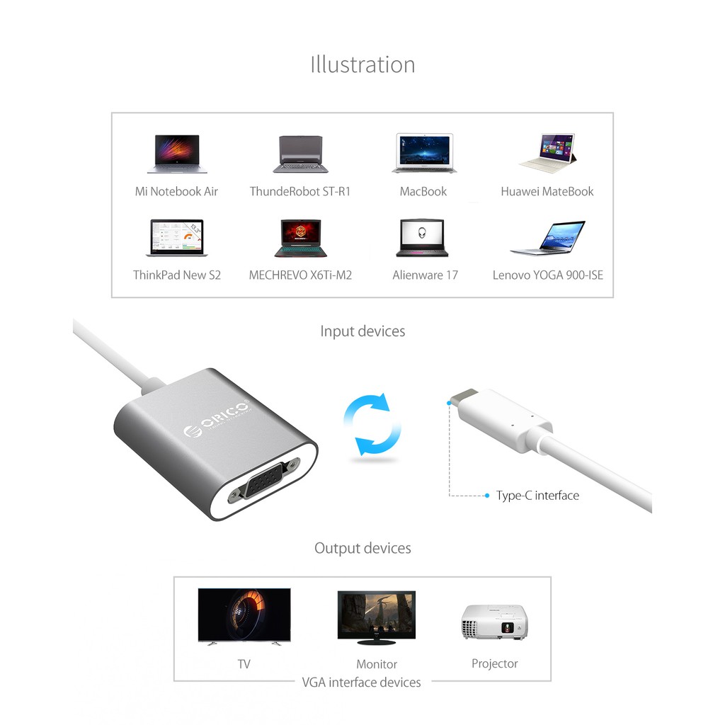 orico-rcv-type-c-to-vga-convertor-high-definition-convertor-อะแดปเตอร์ต่อภาพวิดีโอแบบ-type-c-ไป-vga