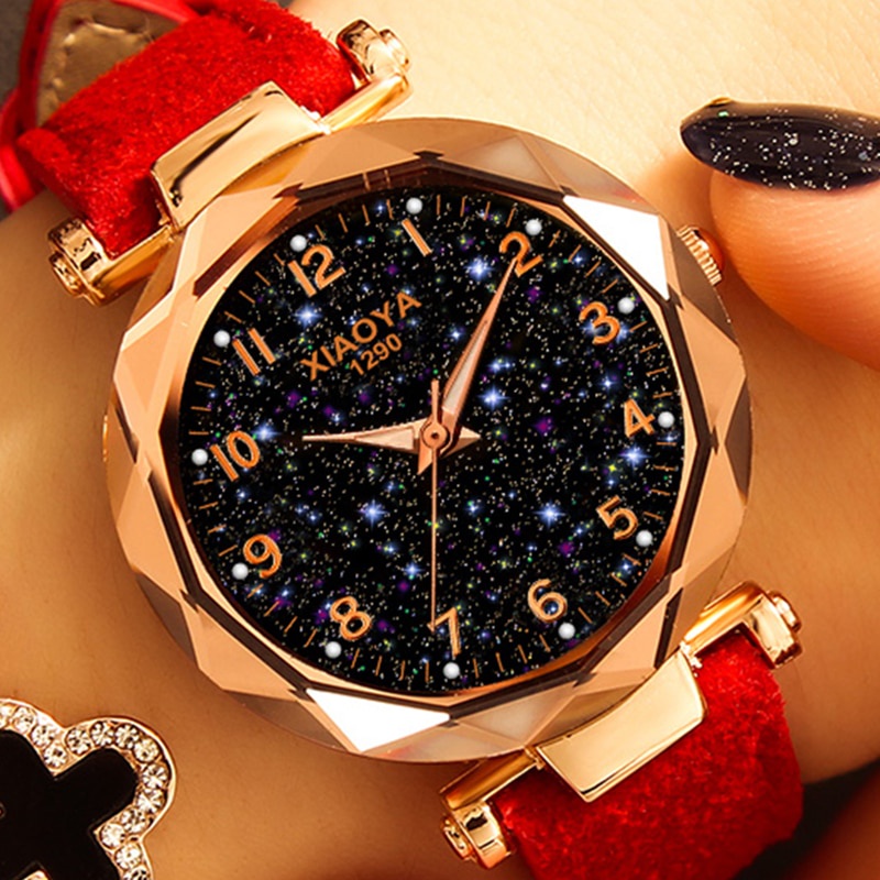 แฟชั่นผู้หญิงนาฬิกาขายดีที่สุด-star-sky-dial-นาฬิกาหรูหรา-rose-gold-ผู้หญิงสร้อยข้อมือควอตซ์นาฬิกาข้อมือ-new