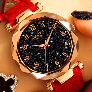 แฟชั่นผู้หญิงนาฬิกาขายดีที่สุด Star Sky Dial นาฬิกาหรูหรา Rose Gold ผู้หญิงสร้อยข้อมือควอตซ์นาฬิกาข้อมือ New