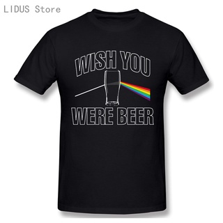 เสื้อยืดสีขาวเสื้อยืด ผ้าฝ้าย 100% พิมพ์ลายอนิเมะ Wish You Were beer ของขวัญวันเกิด สําหรับผู้ชายS-4XL