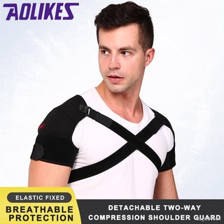 Men Double Shoulder Brace Adjustable Sports Shoulder Support Belt Back Pain Relief Double Bandage Cross Compression Prot