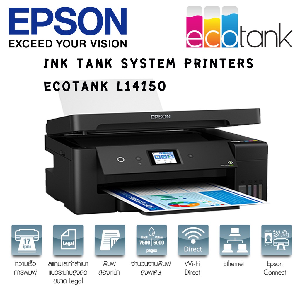 Epson EcoTank L14150 A3+ Wi-Fi Duplex Wide-Format All-in-One Ink Tank ...