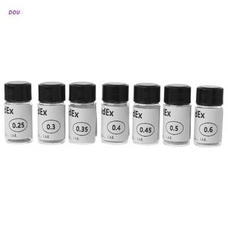 Dou 7 ขวด 1.25W Bga Reballing Balls 0.25/0.3/0.35/0.4/0.45/0.5/0.6 มม. ลูกบัดกรี
