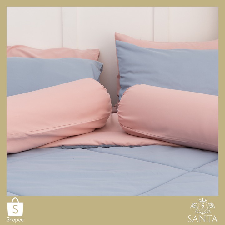 santa-ชุด-ผ้าปูที่นอน-ผ้าห่ม-ผ้านวม-สีชมพู-สีฟ้า