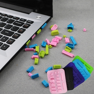 16Pcs/set Silicone Elastic Anti-dust Laptop Port Protector Dustproof Notebook Computer Port Plug Cover Stopper