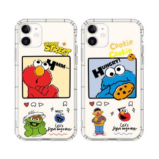 เคสโทรศัพท์มือถือแบบนิ่ม ใส ลายการ์ตูน Sesame Street น่ารัก สําหรับ IPhone 12 13 Pro 14 Pro Max 6 6s 7 8 Plus XS XR se3