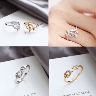 สินค้า 🇹🇭ร้านไทย🇹🇭 1 วง แหวน แหวนลายใบมะกอก แหวนมินิมอล