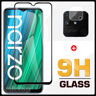 2 in 1 9H Tempered Glass For Oppo Realme Narzo 50A Screen Protector Film For Narzo 50i 50A 30A 30 5G Camera Len Glass