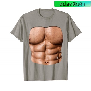 เสื้อยืดโอเวอร์ไซส์ราคาต่ำสุด!!เสื้อยืด Abs หกแพ็ค สําหรับผู้ชายS-3XLS-3XL