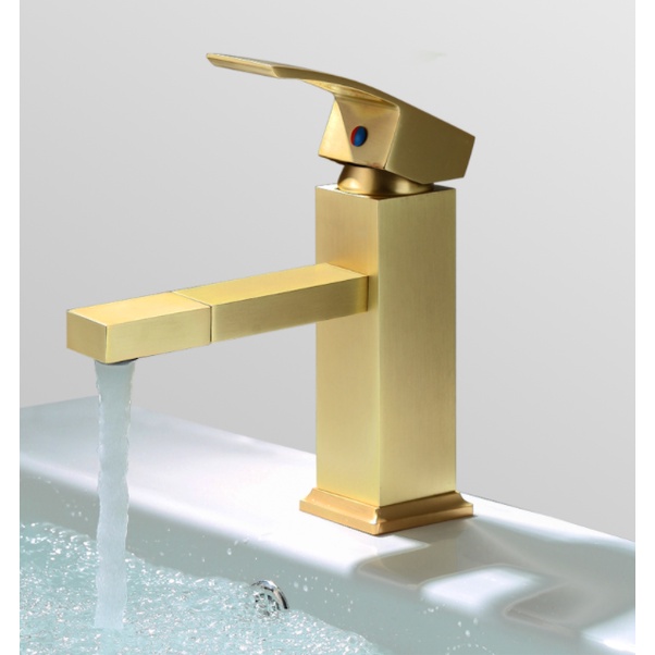 nordic-light-หรูหรา-ins-ลมทองแดงแปรงทองก๊อกน้ำอ่างล้างหน้าอ่างล้างหน้าในครัวเรือนก๊อกน้ำร้อนและน้ำเย็น